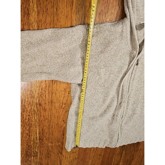 Columbia Sweater Womens Knit Full-Zip M Beige Warm Casual Vintage - Picture 7 of 9
